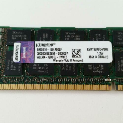 Memory Kingston 8GB 2Rx4 PC3L-10600 CL9 DDR3-1333 Server RAM KVR13LR9D4/8HE