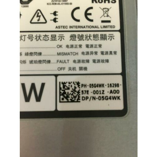 Dell Power DELL R630 R730 R730XD 1100W DC SWITCHING POWER SUPPLY E1100D-SO 5G4WK 02RN7