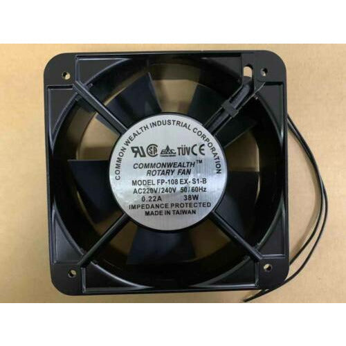 Cooler Commonwealth FP-108-EX-S1-B Rotary Axial Fan 220 / 240VAC 50 / 60Hz 38W