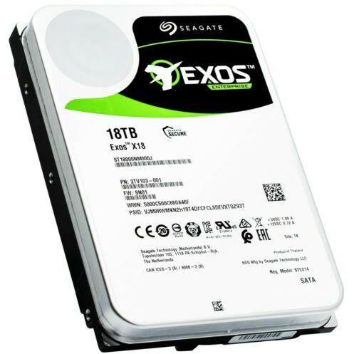 Disco Seagate Exos X18 18TB 7.2K SATA 6Gb/s 256MB CMR Enterprise HDD (ST18000NM000J) - MFerraz Tecnologia