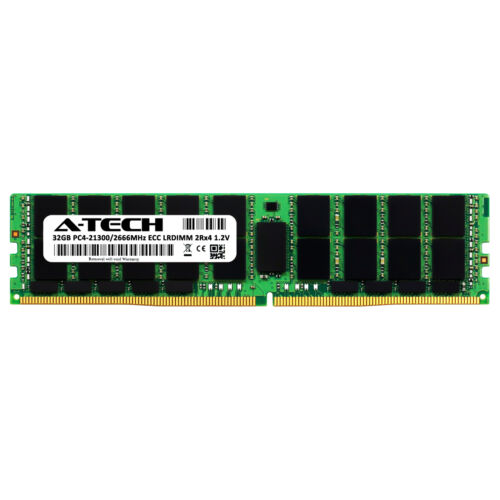 Dell Memory 32GB DDR4 2666 PC4-21300 ECC LRDIMM for Dell PowerEdge R740 Memory RAM