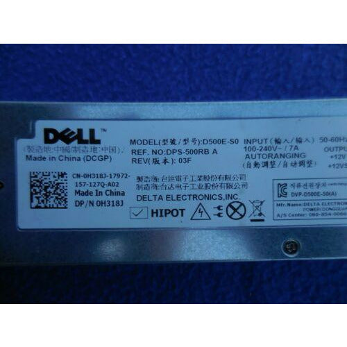 Dell Power Dell PowerEdge DPS-500RB A R410 500W Server Switching Power Supply D500E-S0
