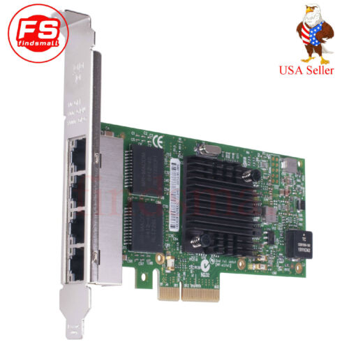 Network Card for I350-T4V2 PCI-E Four RJ45 Gigabit Ports Server Adapter NIC placa