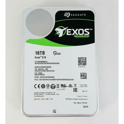 Seagate Exos X16 16TB HDD - Top View | Alo Tech Solutions