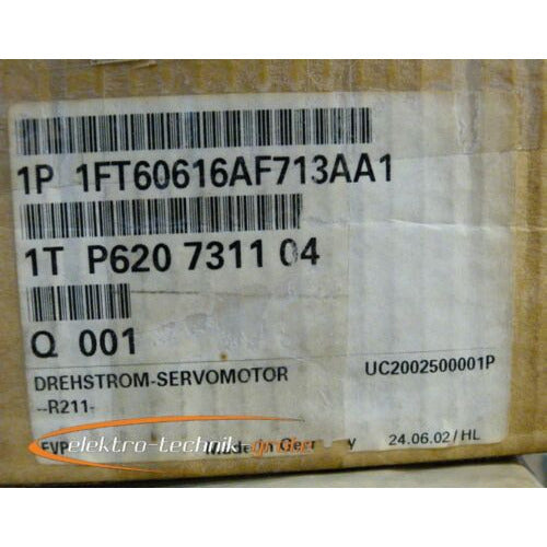 Siemens 1ft6061-6af71-3aa1 Servo Motor-un with 12 months NormalServers-