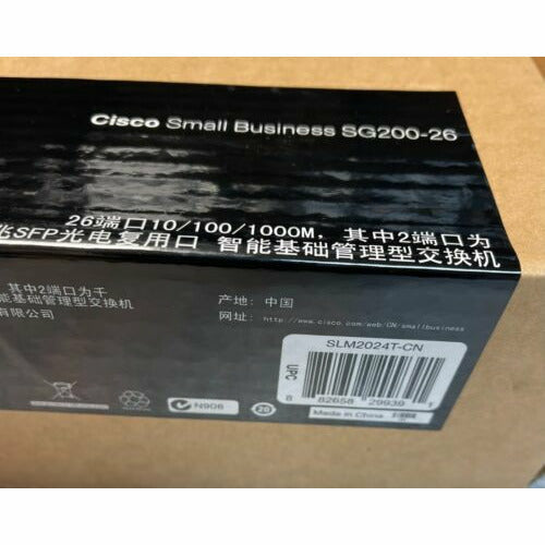 SG200-26 SLM2024T Cisco 26 port 10/100/1000M Gigabit Smart Switch SLM2024T-CN