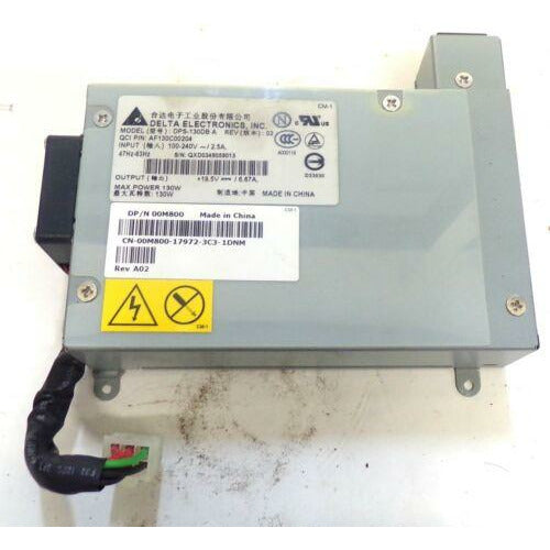 Power DELTA ELECTRONICS POWER SUPPLY DPS-130DB A, REV 02, INPUT 100-240V, MAX POWER 13