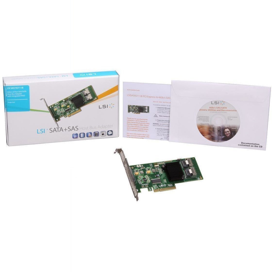 SAS9211-8I 8PORT Int 6GB Sata+SAS Pcie 2.0