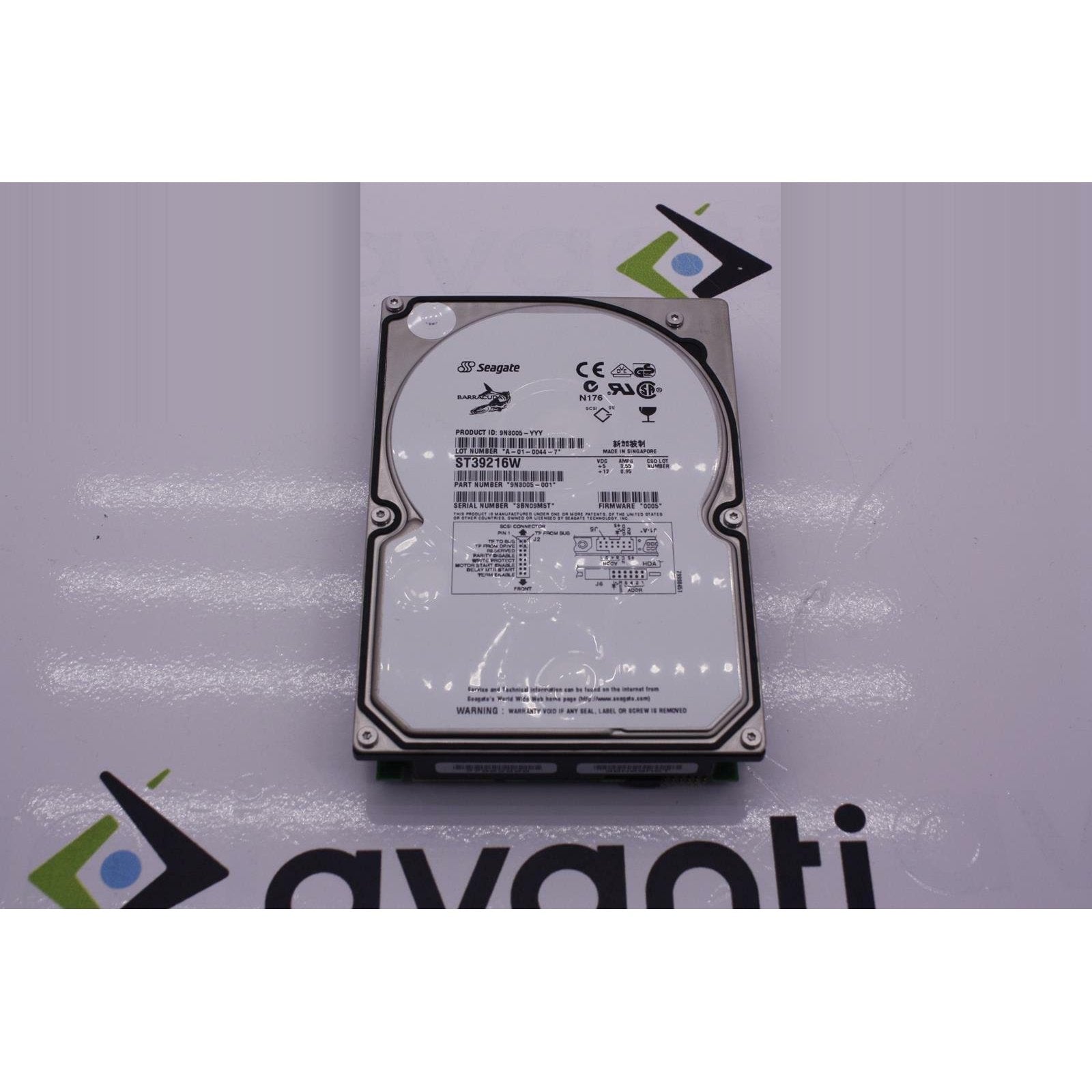 SEAGATE BARRACUDA 18XL 9.19 GB INTERNAL 7200 RPM 3.5" ST39216W HARD DRIVE