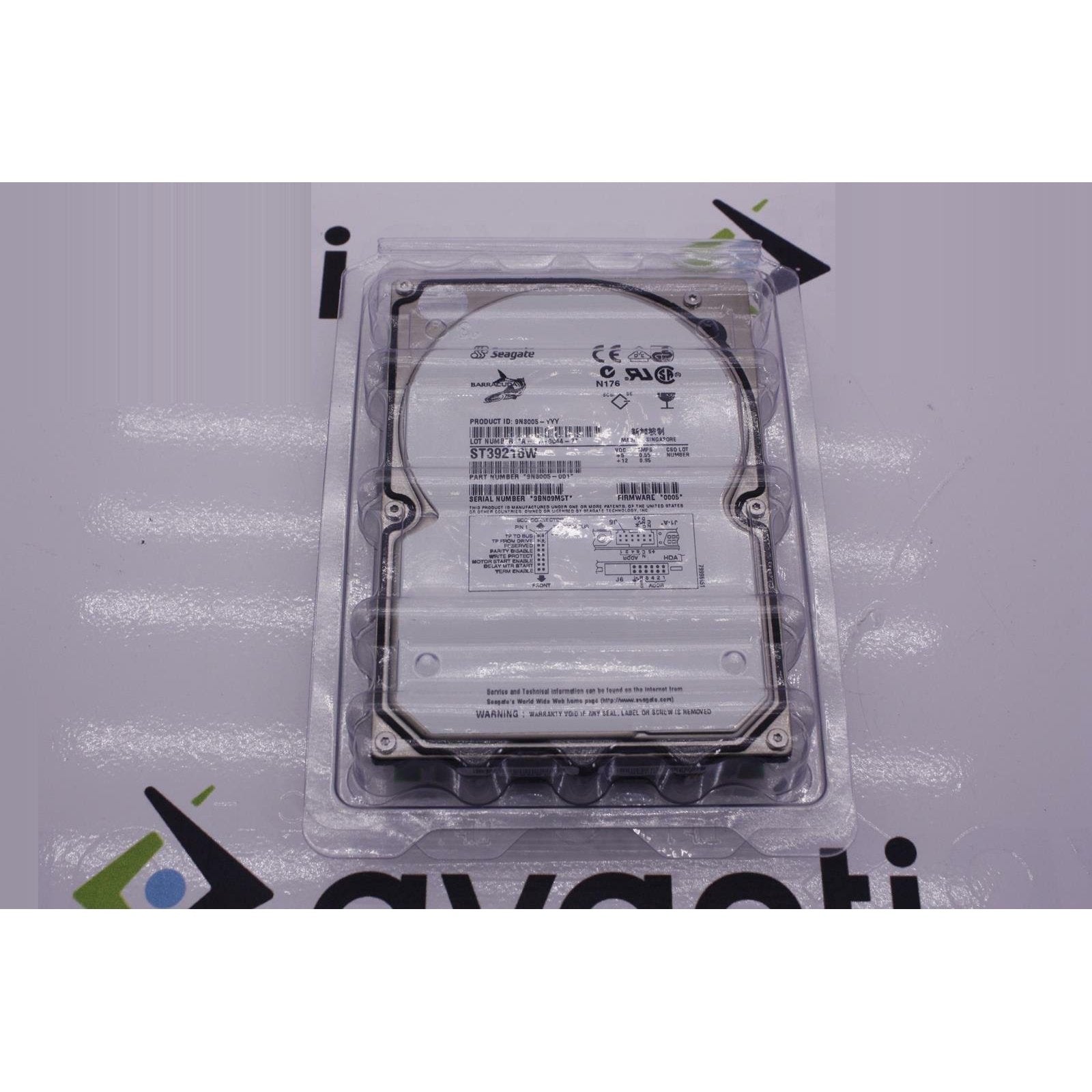 SEAGATE BARRACUDA 18XL 9.19 GB INTERNAL 7200 RPM 3.5" ST39216W HARD DRIVE