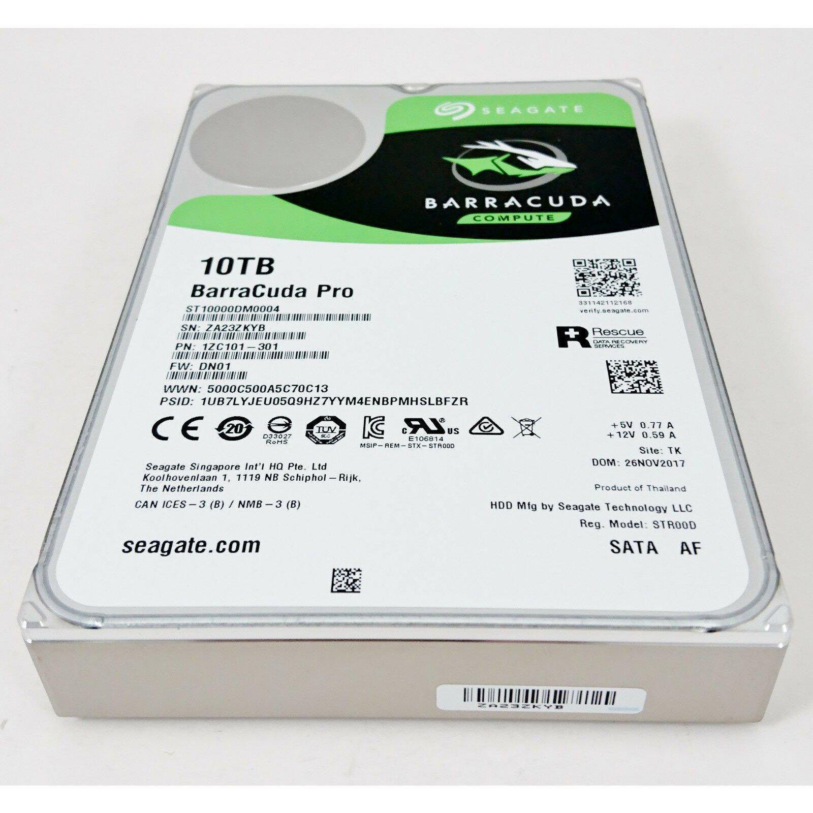 Seagate Barracuda Pro ST10000DM0004 10TB 7200Rpm 3.5" SATA Desktop HDD 696454032669 - AloinfoUSA