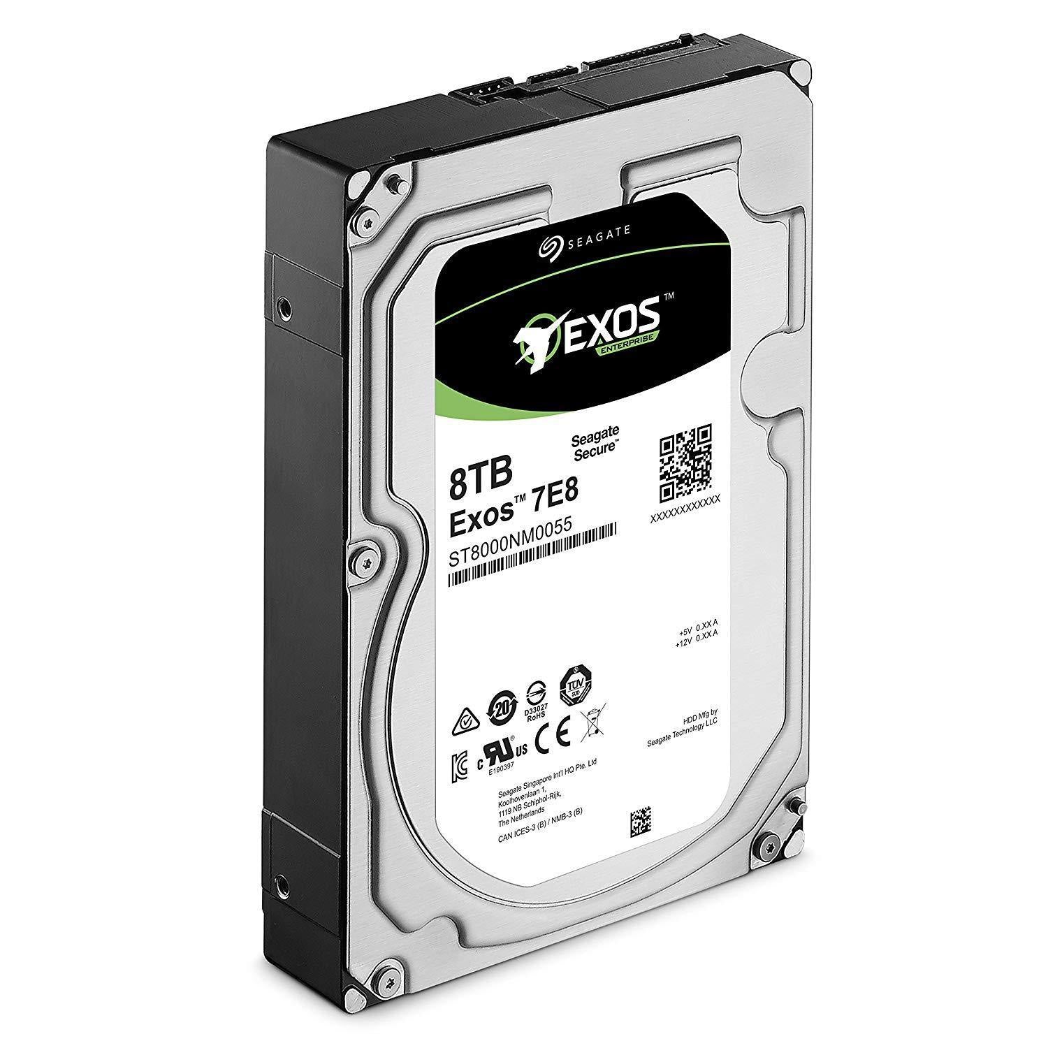 Seagate Exos 7E8 8TB 512e SATA 256MB Cache 3.5-Inch Enterprise Hard Drive (ST8000NM0055