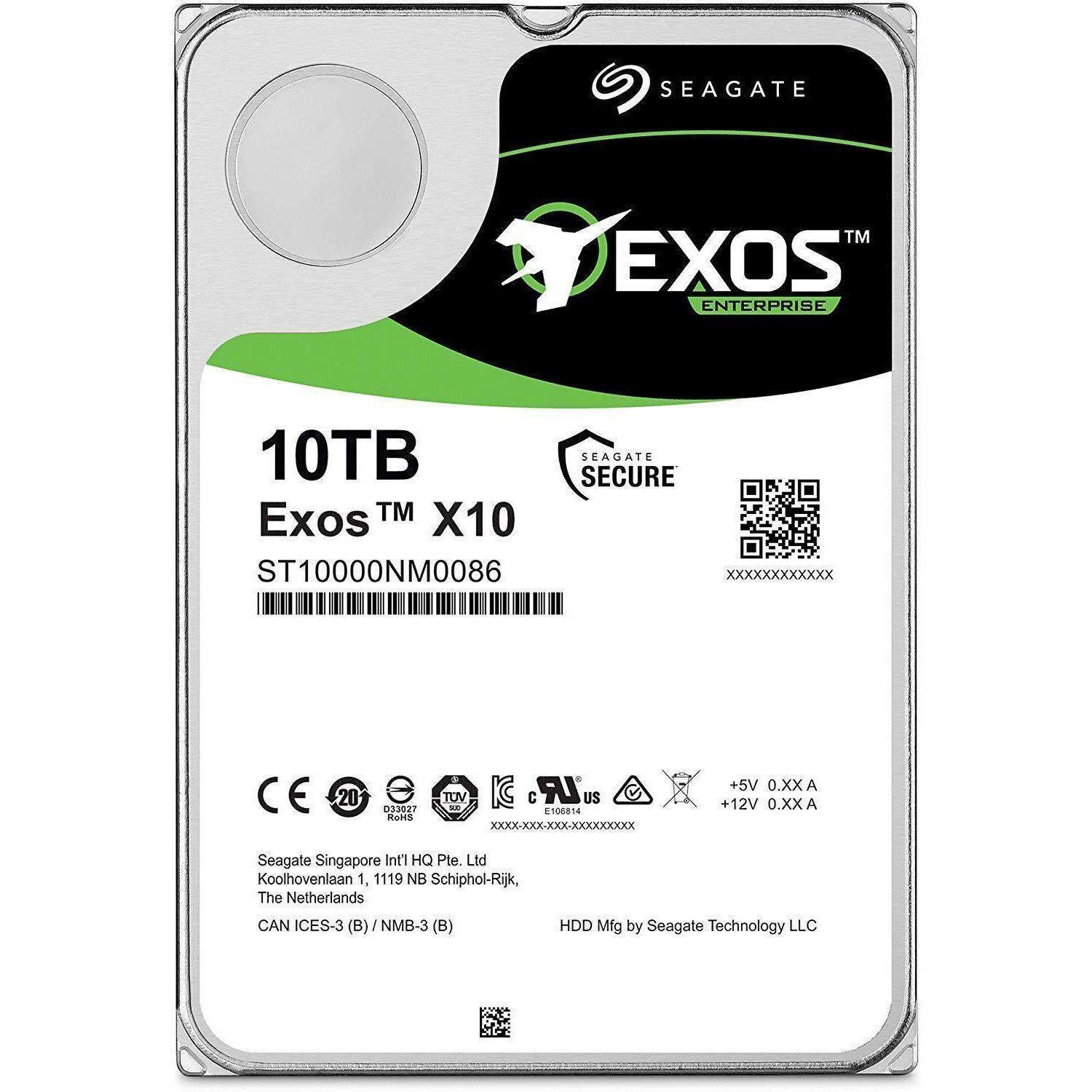 Seagate Exos X10 10TB Enterprise HDD - Rear View | Alo Tech Solutions