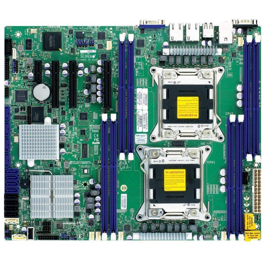 Supermicro X9DRL-EF-O - Dual LGA 2011 Motherboard Layout Detail | Alo Tech Solutions