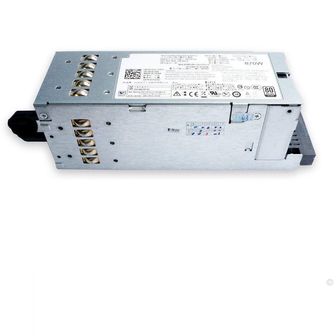 Dell YFG1C 870W PSU PowerEdge R710 T610 - Side | Alo Tech Solutions