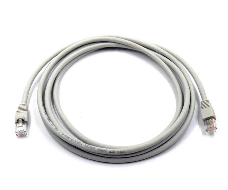 Cat6a Snagless Shielded (SFTP) PVC CMX Ethernet Network Patch Cable.Gray
