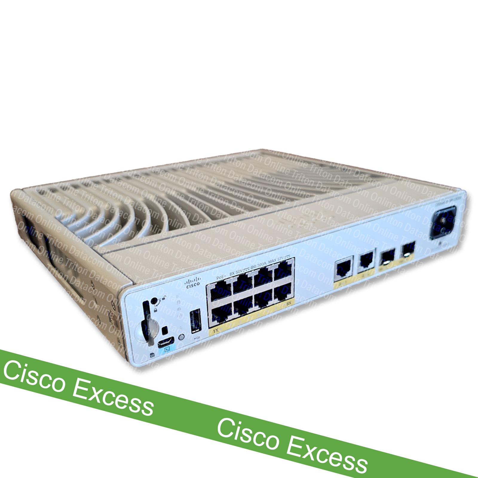 C9200CX-8P-2X2G-E - Cisco Catalyst 9200 Series Compact Switch with 8-port gigabit ethernet, PoE+, 2x10GE SFP+ and 2x1GE Copper uplinks, Network Essentials licensing