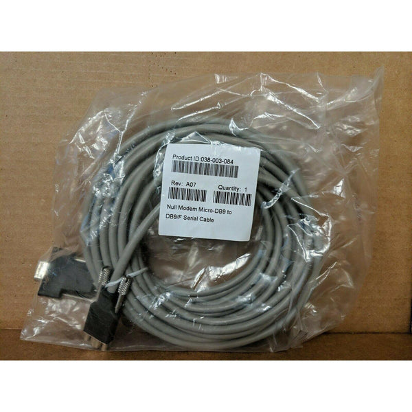 038-003-084 Null Modem Micro-DB9 to DB9/F Serial Cable Rev A07 Cabo-FoxTI