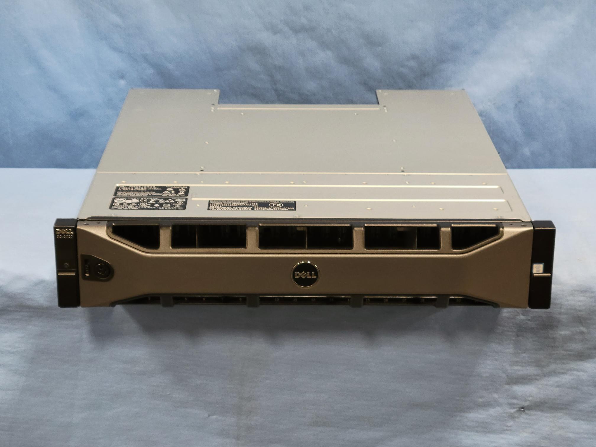 Compellent SCv2020 2U Storage Array - 24x 480GB SSD, 2x 12G-SAS-4 Controller