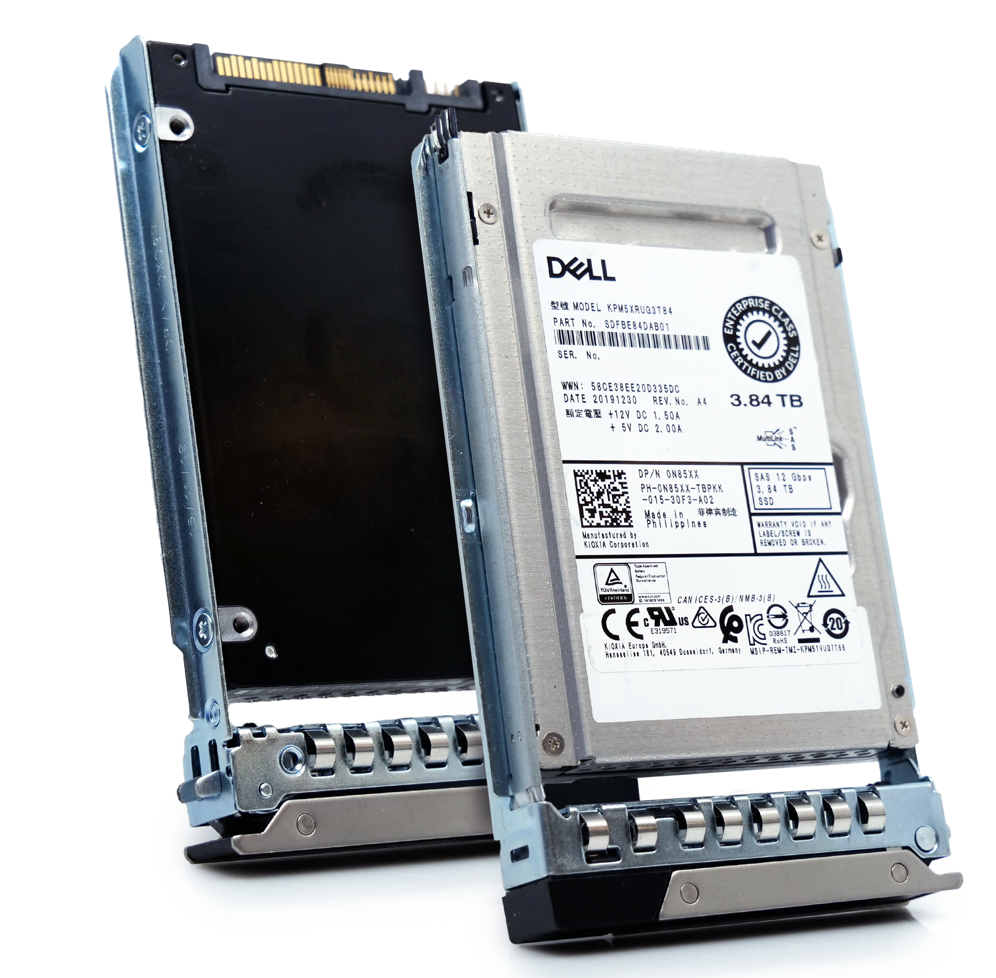 Dell G14 0N85XX 3.84TB 1 DWPD SAS-3 12Gb/s Read Intensive 3D TLC 2.5in Recertified Solid State Drive