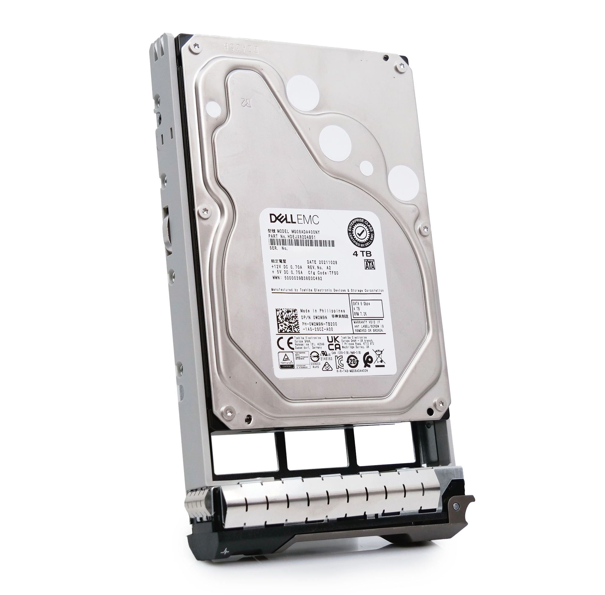 Dell G13 0JV8KF 4TB 7.2K RPM SATA 6Gb/s 512n 3.5in Hard Drive