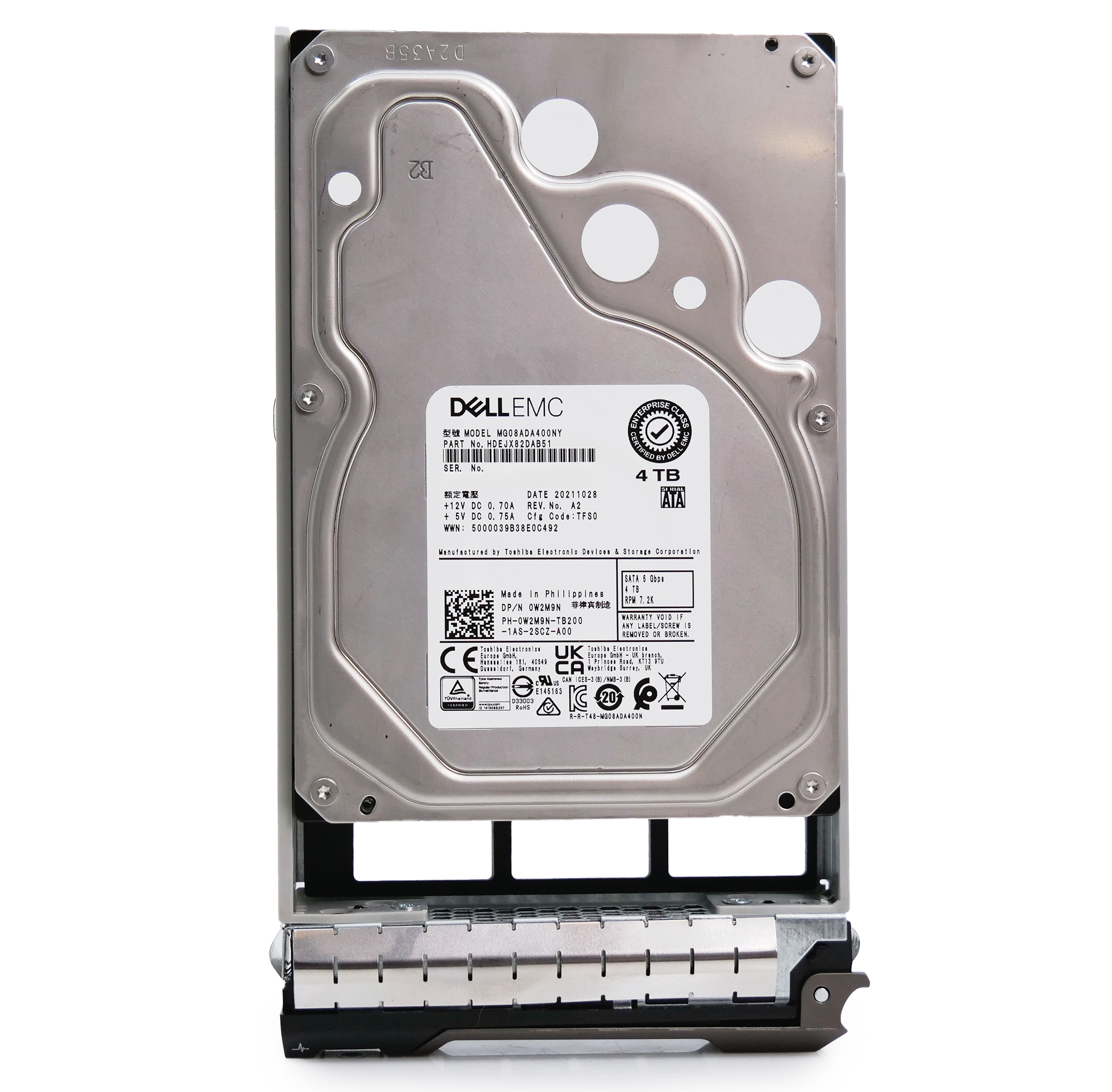 Dell G13 085HG6 4TB 7.2K RPM SATA 6Gb/s 512n 3.5in Hard Drive