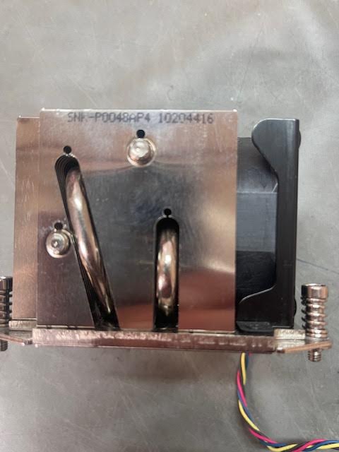 Supermicro SNK-P0048AP4 Cooling Fan / Heatsink 2U for Socket LGA 2011 Cooling Fan with "Square ILM Bracket ONLY" (Used but in Excellent Funtional Health (THERMAL PASTE INCLUDED)  "What you see is what you get".&nbsp;