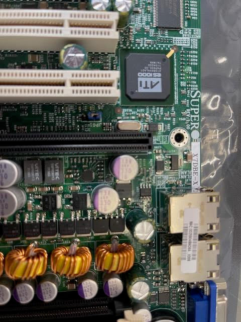 "Used" Supermicro X7DBE-X Dual Socket LGA771 Xeon Intel 5000P PCIX 2GbE eATX Server Motherboard