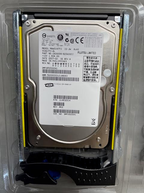 Fujitsu 146GB 10K RPM 3.5" Fibre Channel CA06699-B25600EC 118032514 Hard Drive - MAW3147FE (New with Caddy in Clamshell)