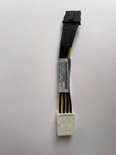 Supermicro CBL-PWEX-1361-10 12VHPWR (2x6)+ 4S to 8-Pin (2X4) 10cm CBL-PWEX-1361-10 Power Cable