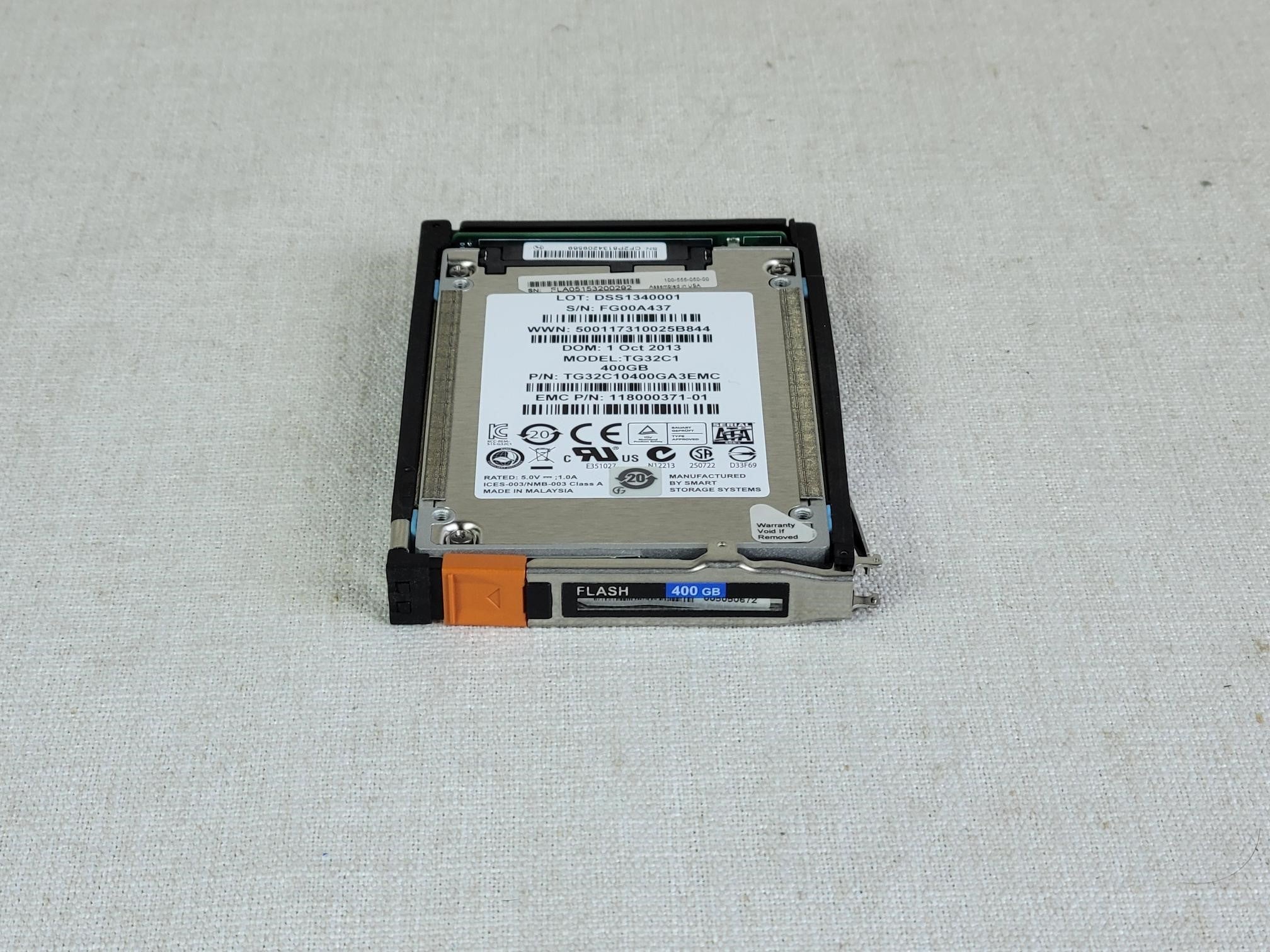 Data Domain 400GB 2.5" SSD for D Domain Controller - PN: 005050672