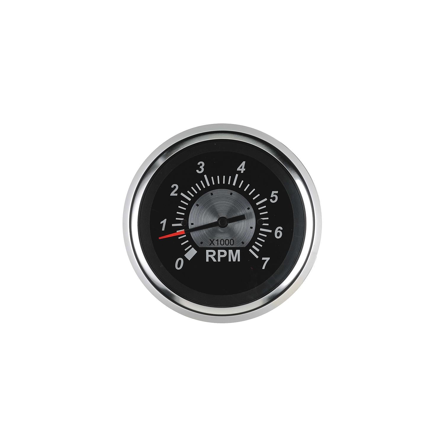 Sierra 67363P Black Sterling Series 3" Tachometer 0-7000 RPM, Stainless Steel, Outboard & 4 Stroke Gas, Alt or Coil Sender Code