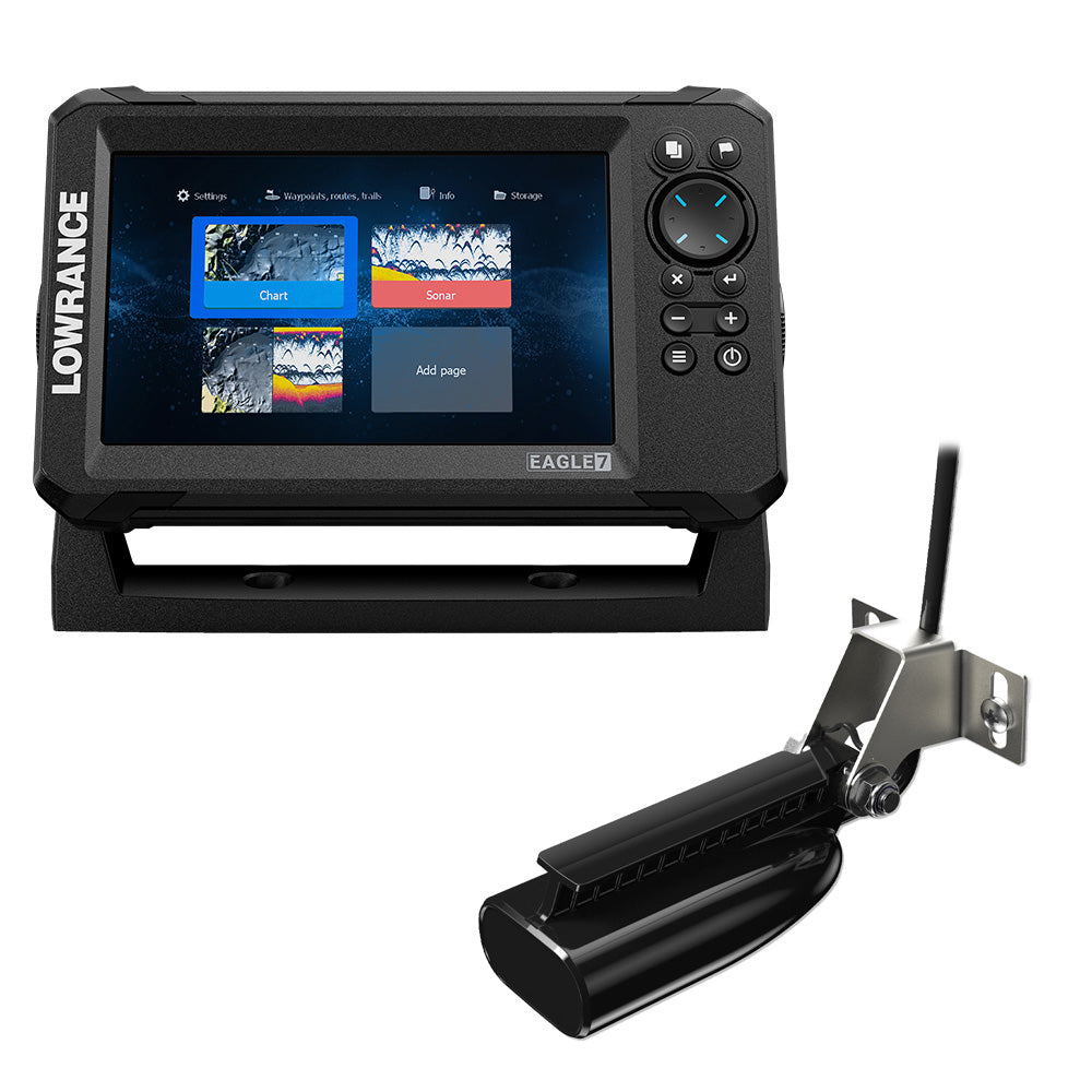Lowrance Eagle 7 w/SplitShot T/M Transducer Inland Charts [000-16114-001]