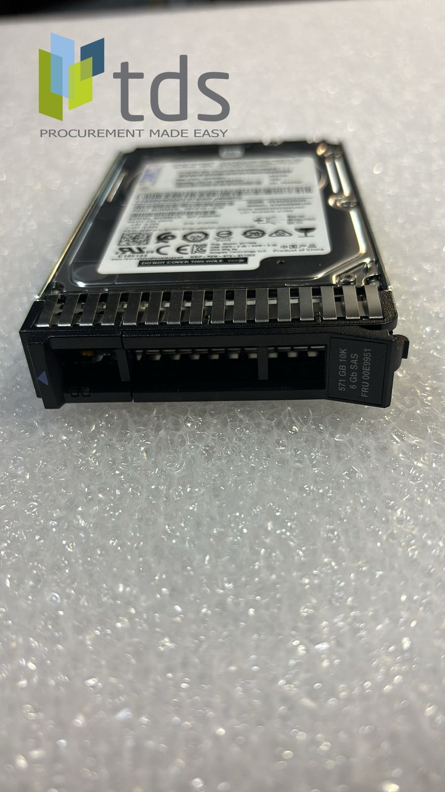 IBM 00E9951 571GB 10K SAS HDD - Label View | Alo Tech Solutions