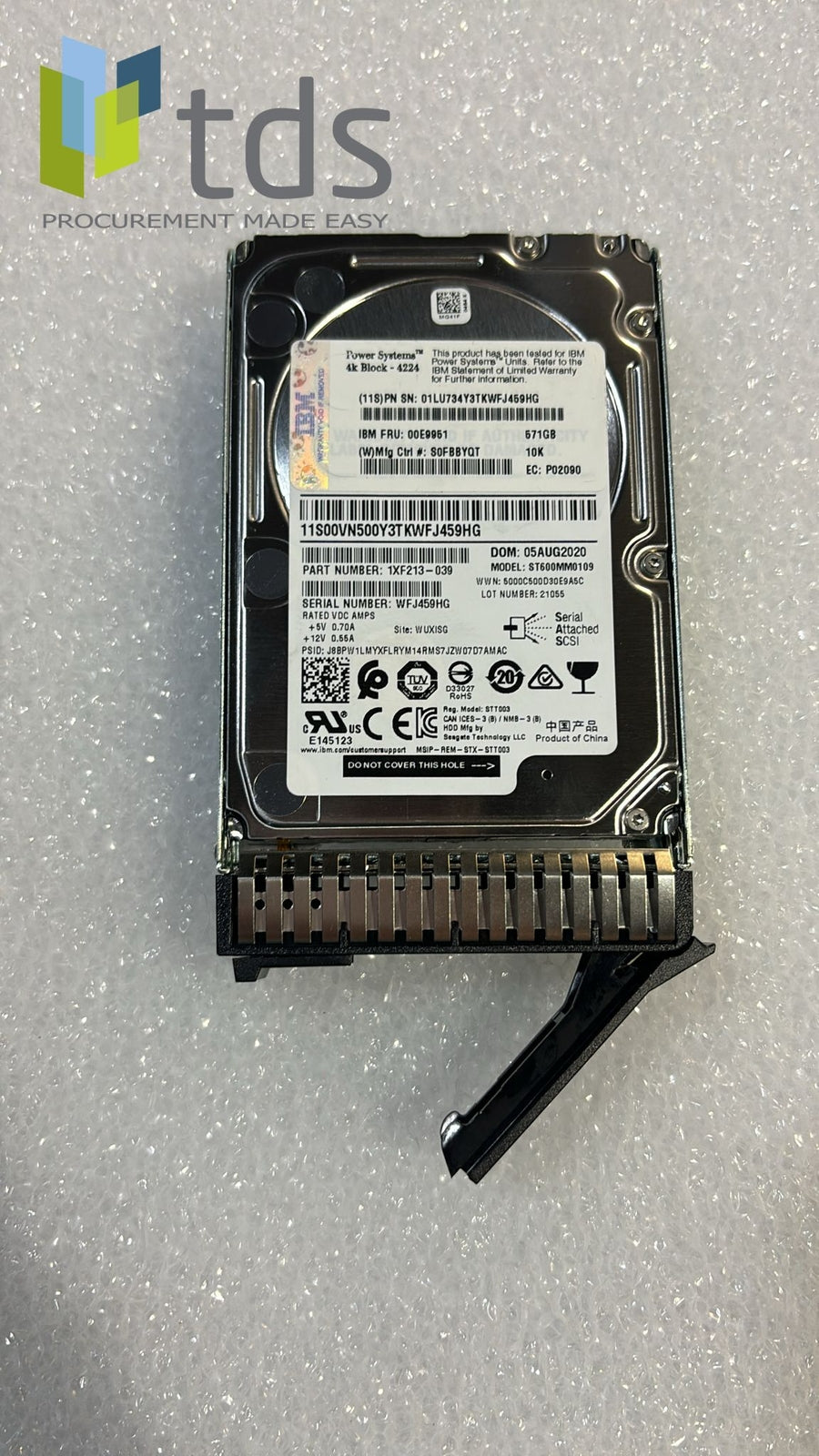 IBM 00E9951 - ESF4 571GB 10K SAS SFF-3 HDD 01LU734 | Alo Tech Solutions
