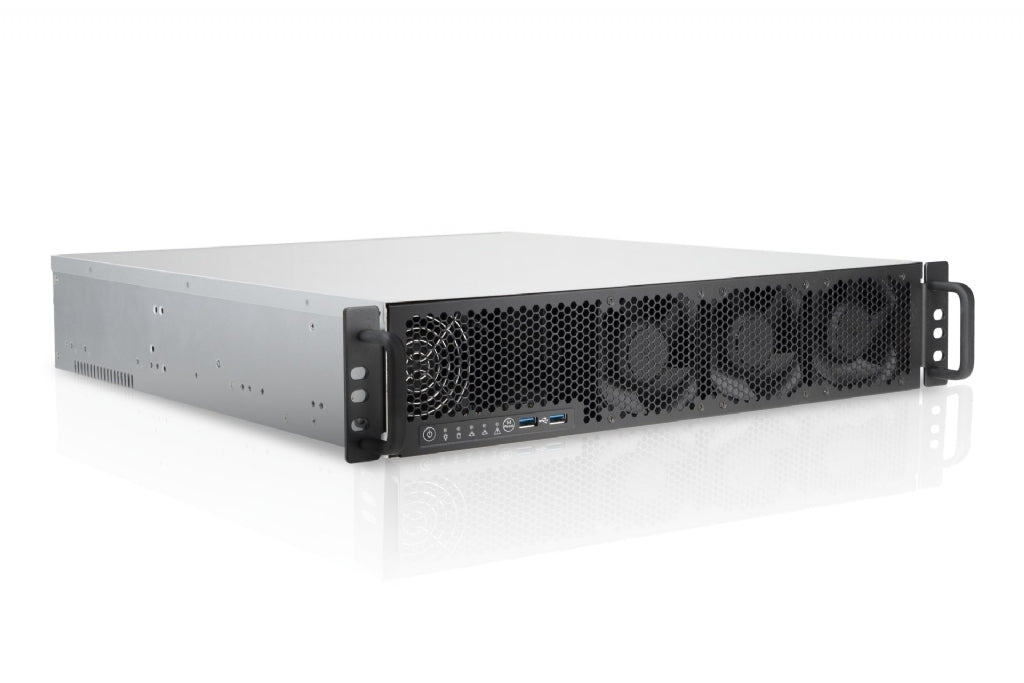 In-Win IW-RL200- 2U Feature Rich Server Chassis with Integrated Water Cooling, Full Height PCIe, Single 1200W Hot-Plug PSU (Dual Capable, Rail Kit