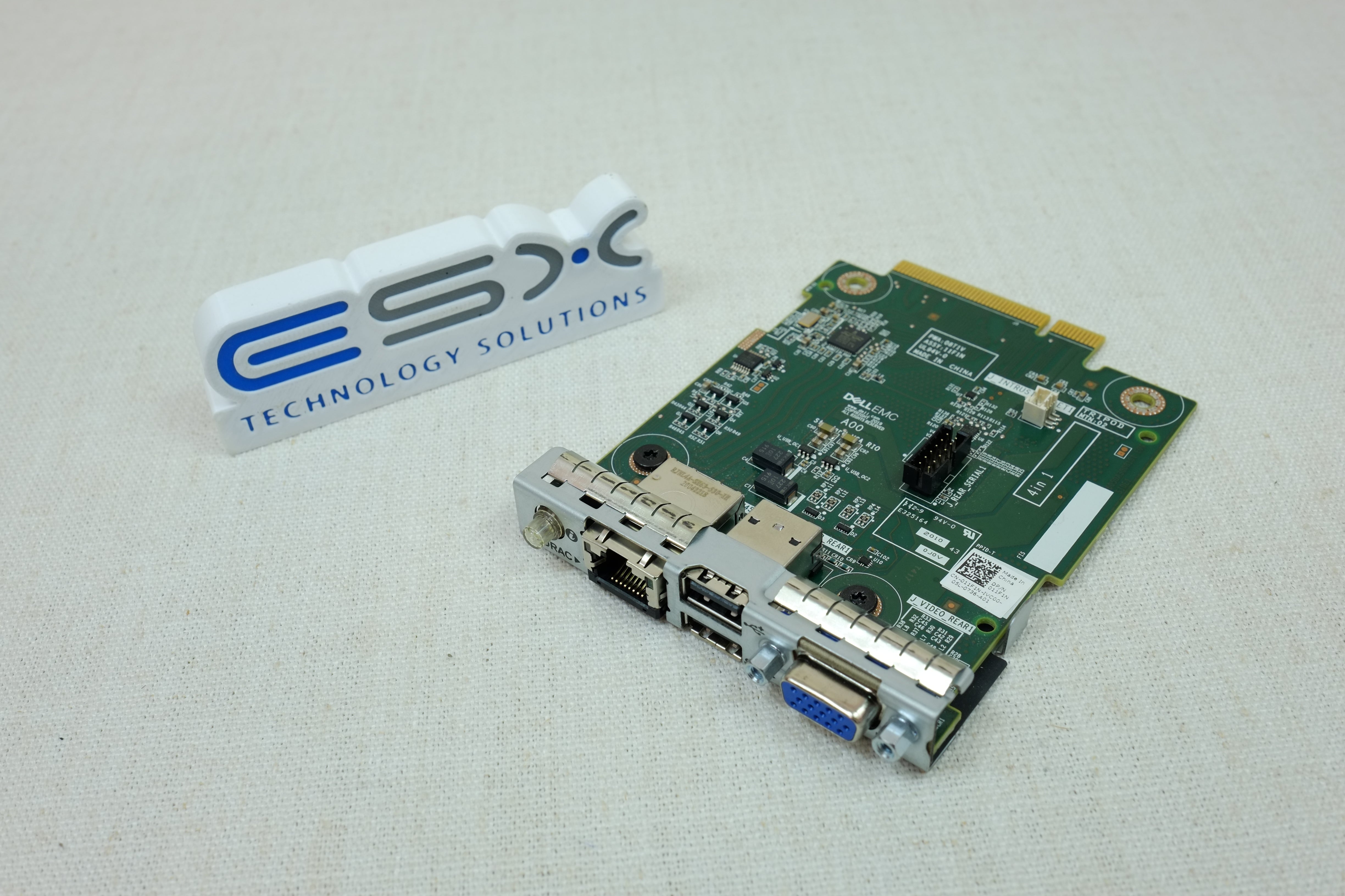 Dell 11F1N PowerEdge R6525 Rear IO Card VGA, 2x USB, iDRAC