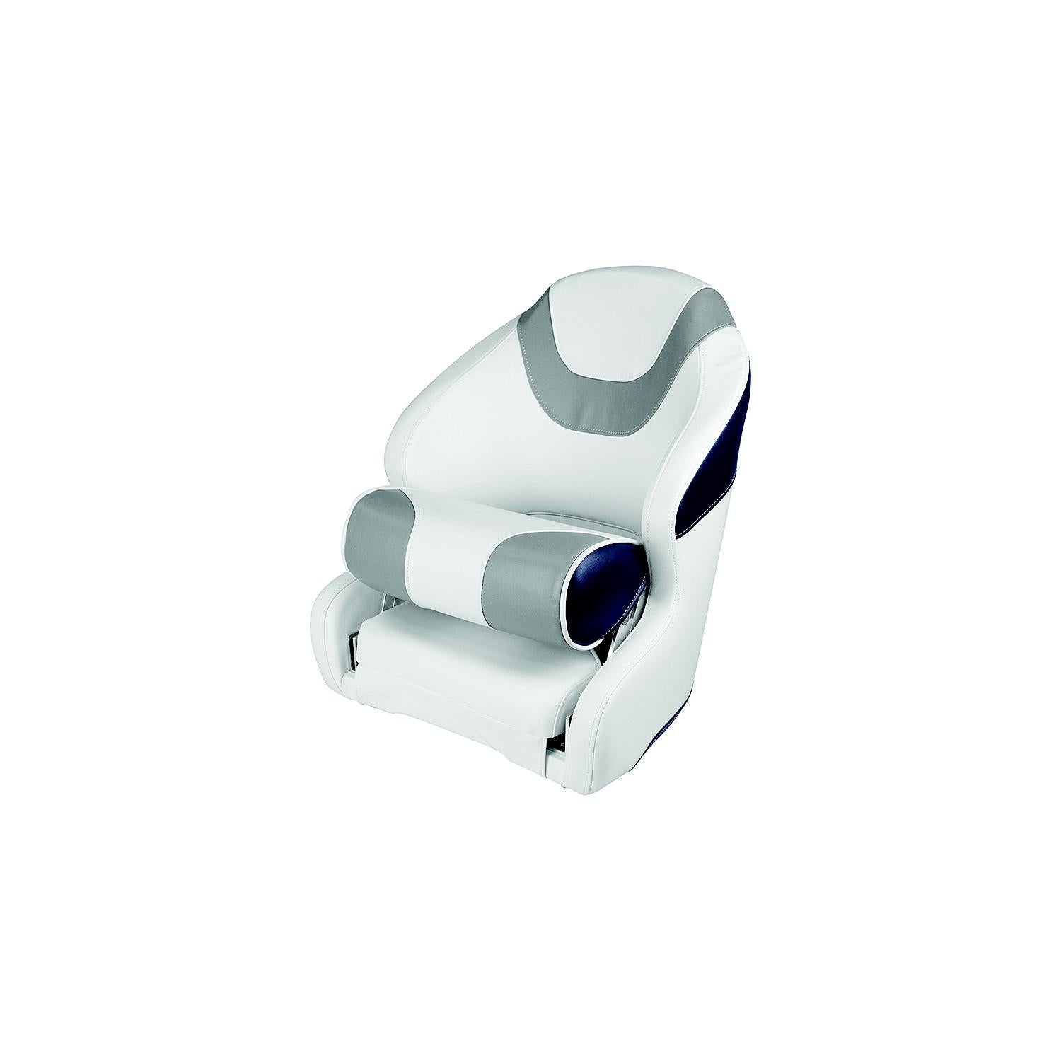 Wise Seats 3315-1773 Wise Baja Series Bucket Seat w/Bolster, Brite White / Grey / Round Midnight