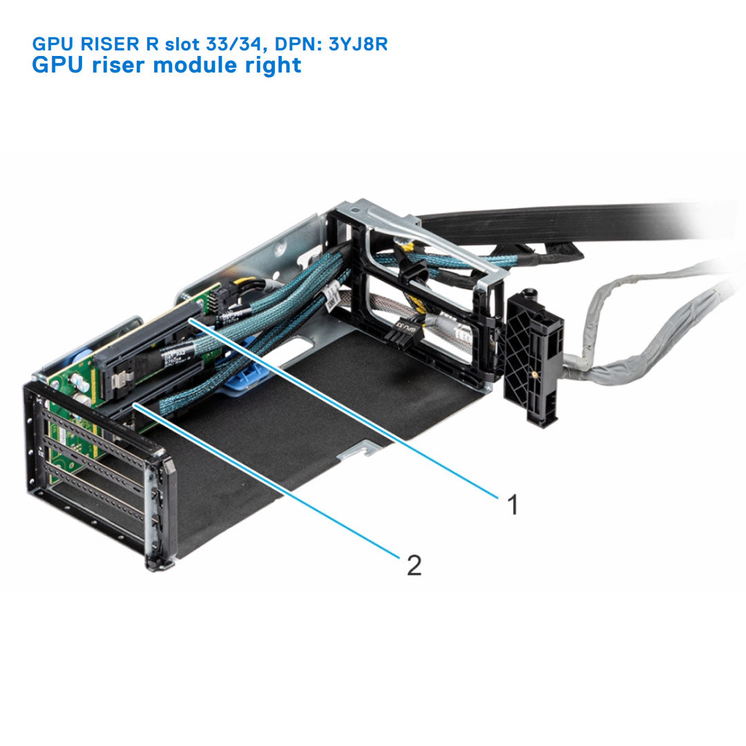 3YJ8R — GPU Riser Right | Dell PowerEdge R750xa