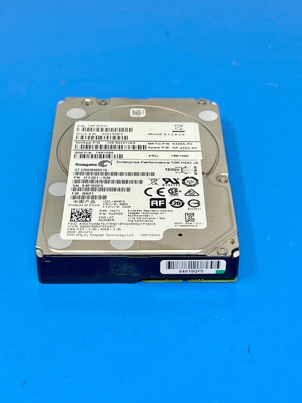 1FF200-039 - Seagate Enterprise Performance 10K.8 1.2TB 10000RPM SAS 12Gb/s 128MB Cache (512n) 2.5-inch Hard Drive