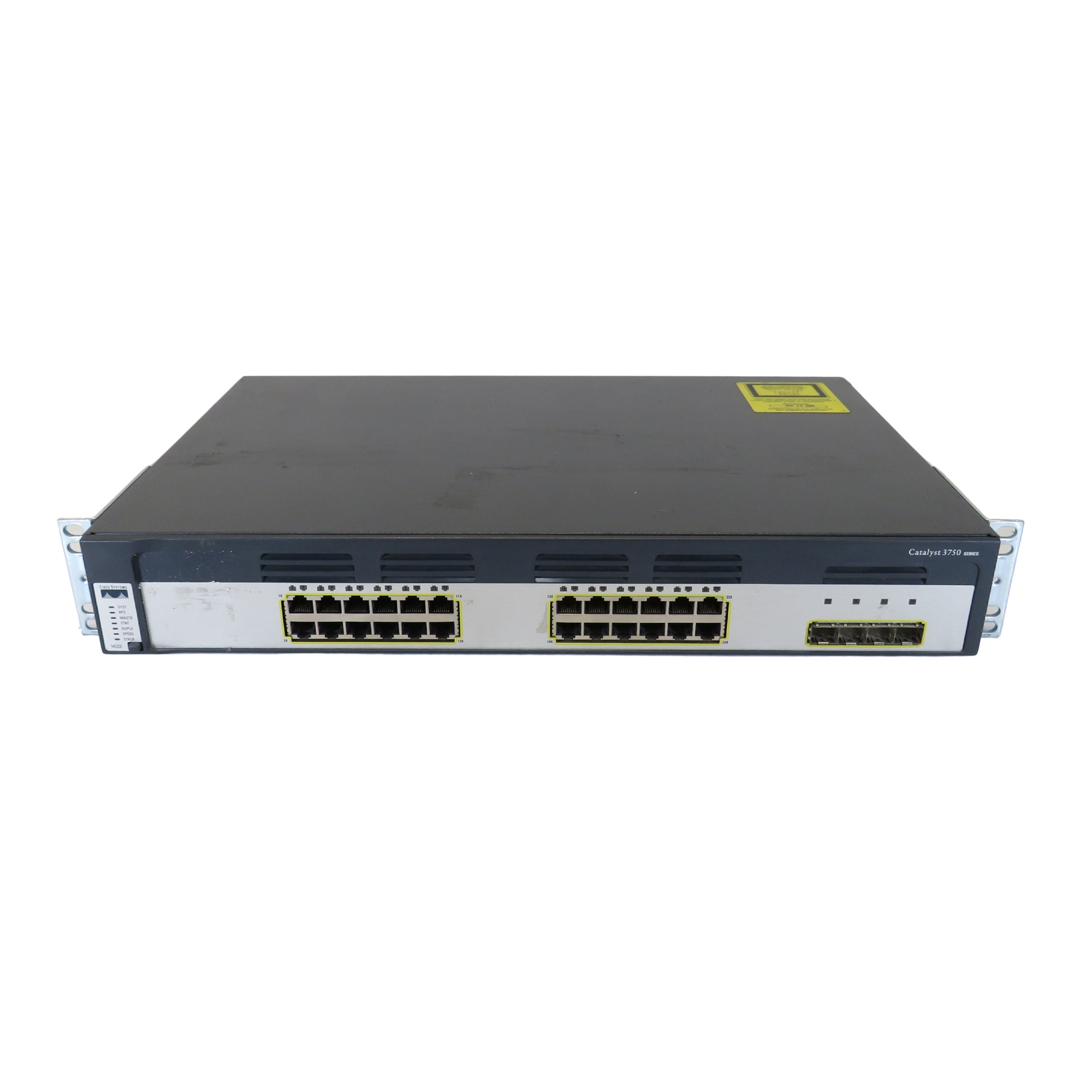 Cisco WS-C3750G-24TS-S Catalyst 3750 24 Port 10/100/1000 + 4 SFP Switch (Refurbished)