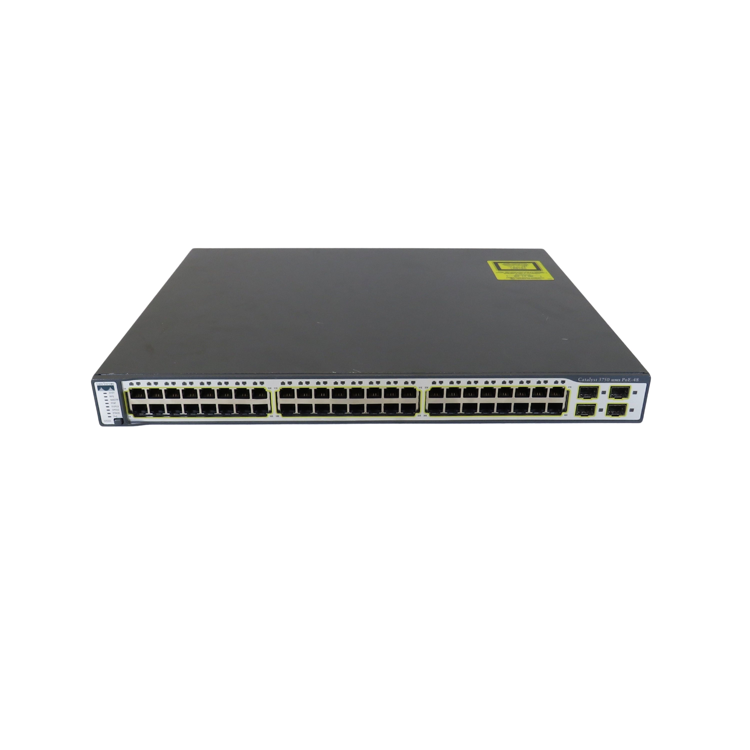 Cisco WS-C3750-48PS-S 3750 48 Port 10/100 PoE + 4 SFP Switch (Refurbished)