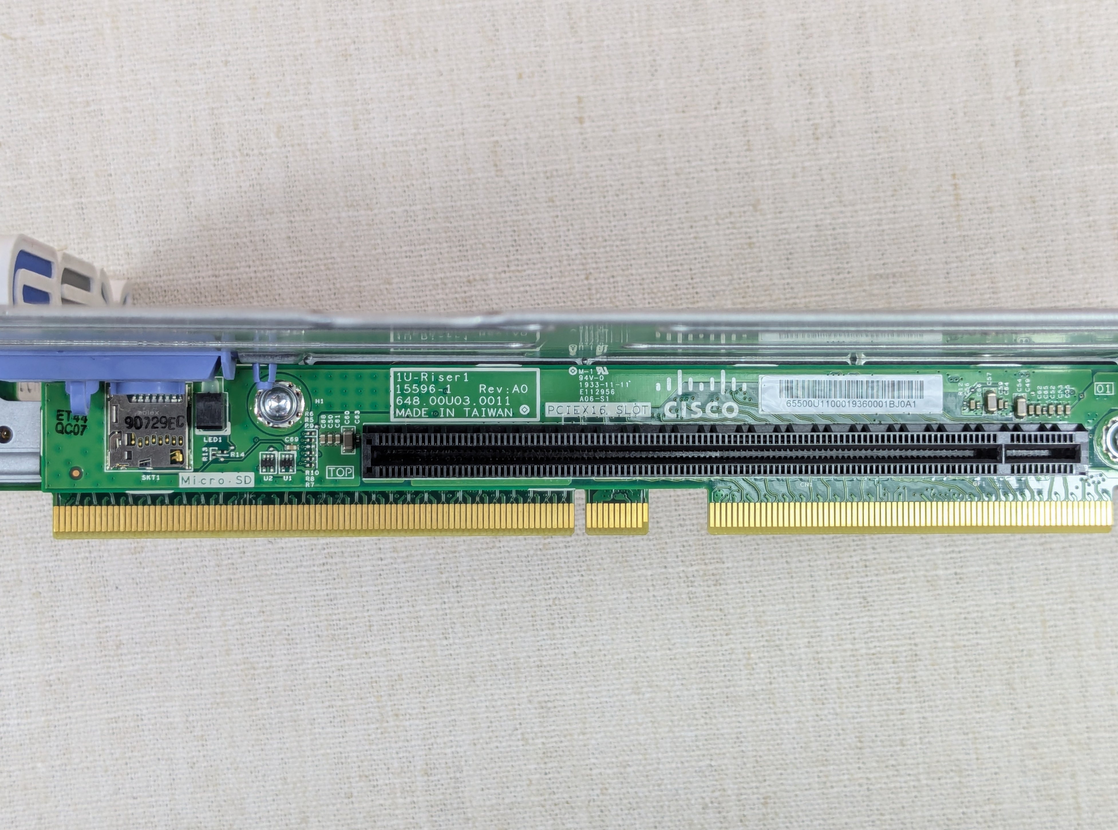 Cisco 15595-1 Riser 1 & 2 Card with Mounting Bracket for UCS C220 M5