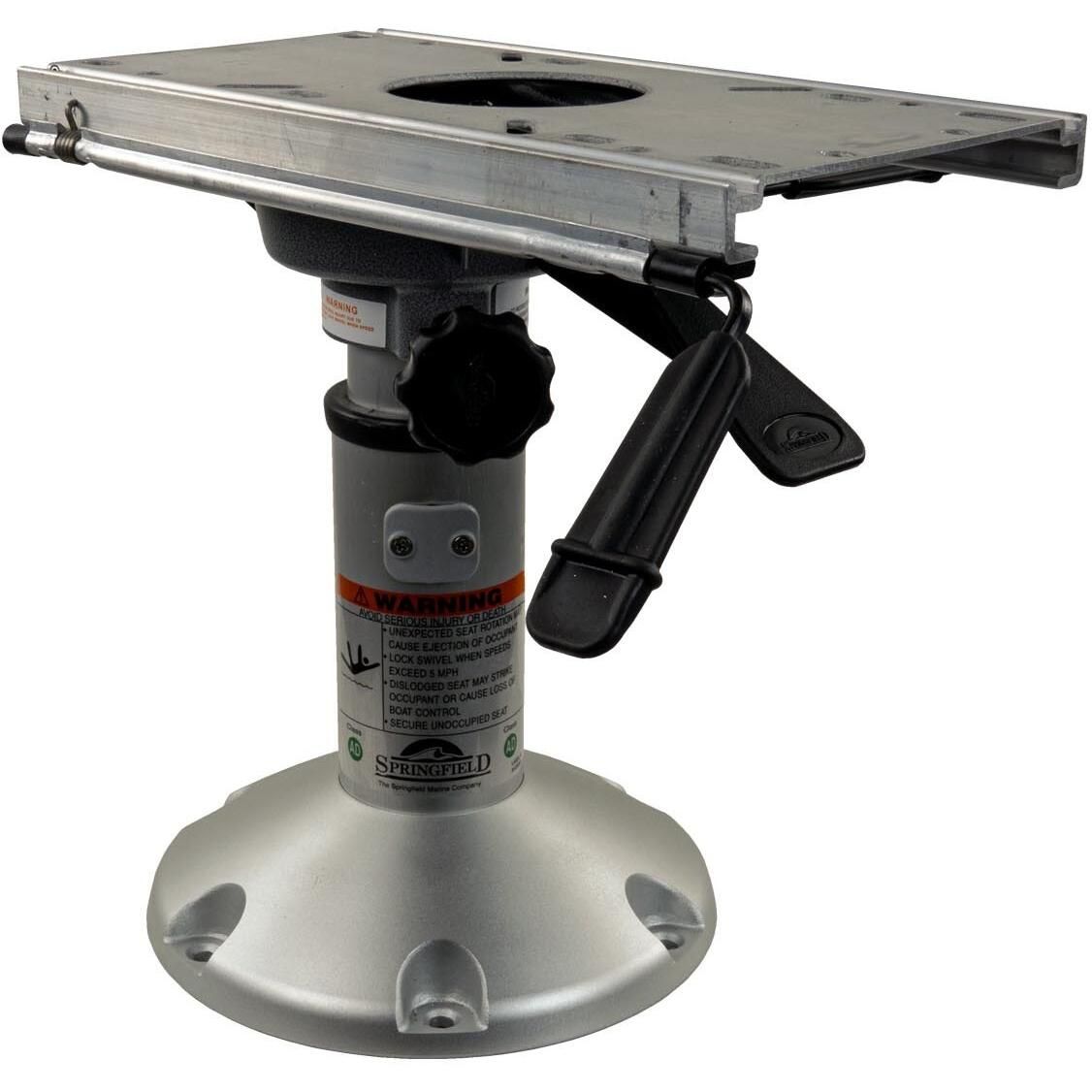 Springfield 1250250-L1 Low-Profile Mainstay Package, 12-1/2" to 15-1/2" Height, Includes Pedestal, Base, Slide & Swivel