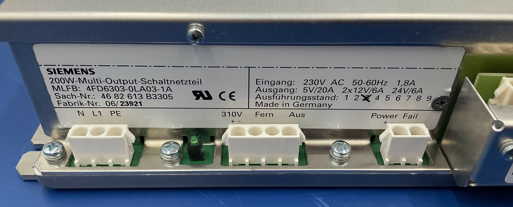 200W Power Supply Multi-Output (4682613B3305/4FD6303-0LA03-1A SIEMENS
