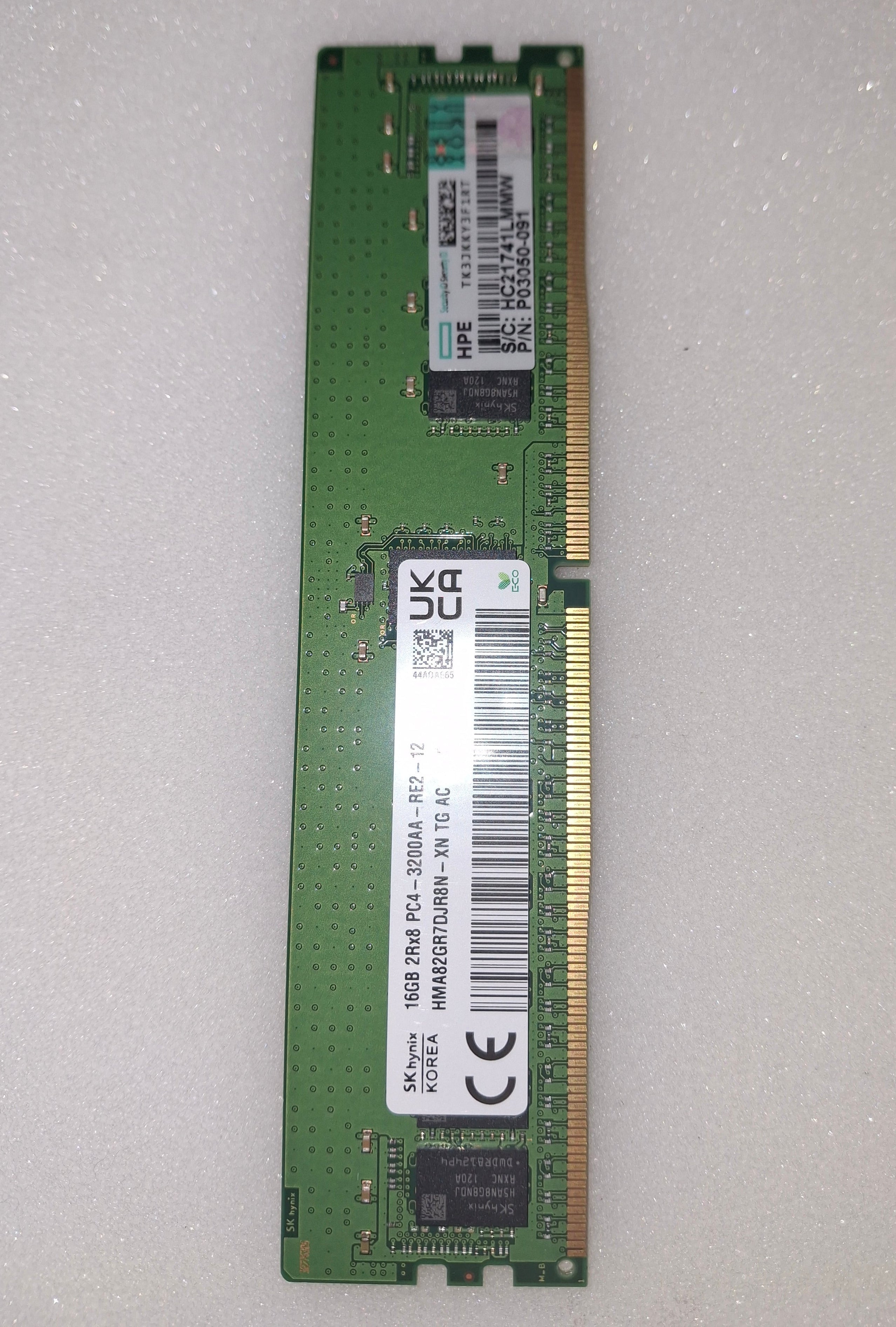 Hynix HMA82GR7DJR8N-XN - 16GB DDR4-2933 RDIMM Label Detail | Alo Tech Solutions