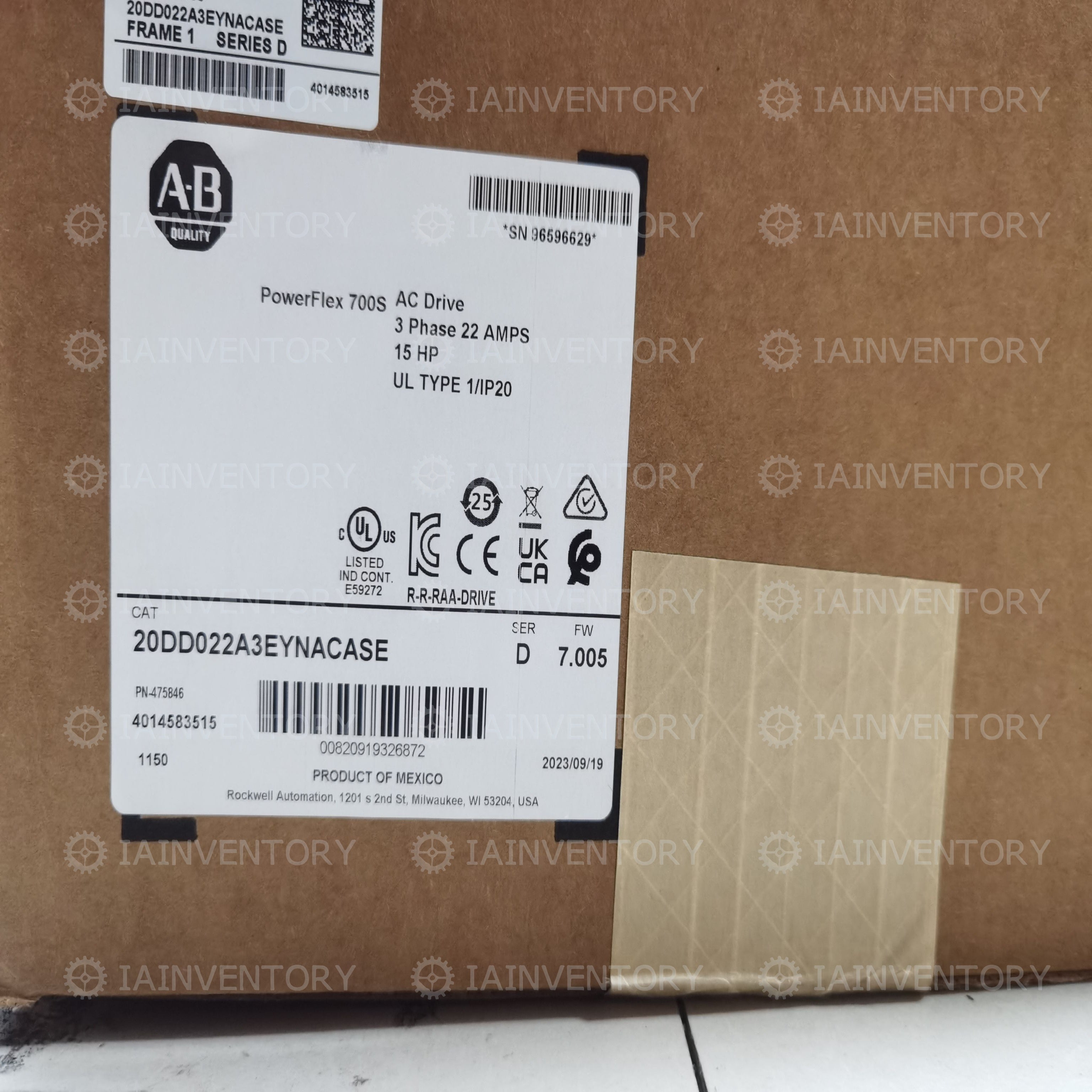 20DD022A3EYNACASE Allen-Bradley