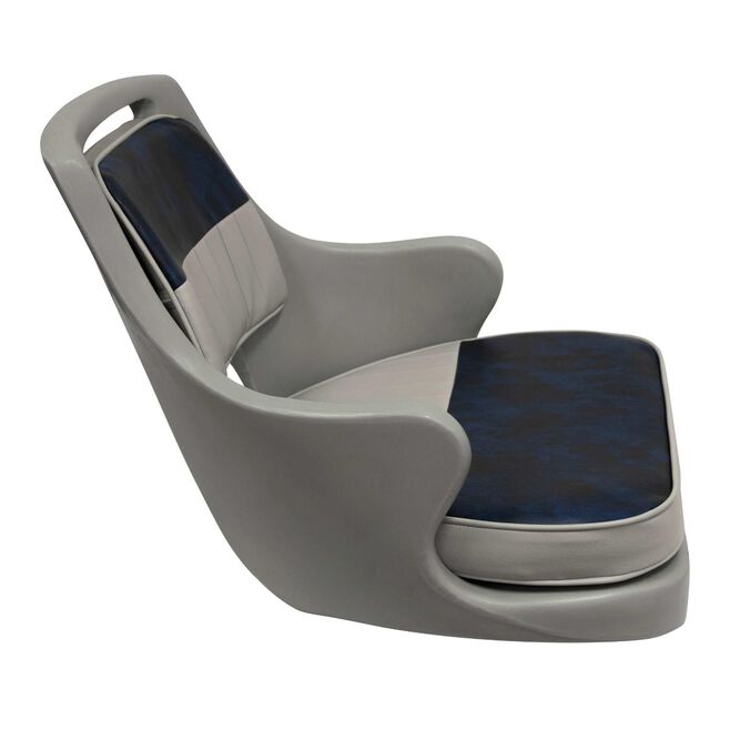Wise Seats 8WD015-3-660 Wise Freshwater Bucket Seat W/Cushions, Gray/Navy Gray Shell