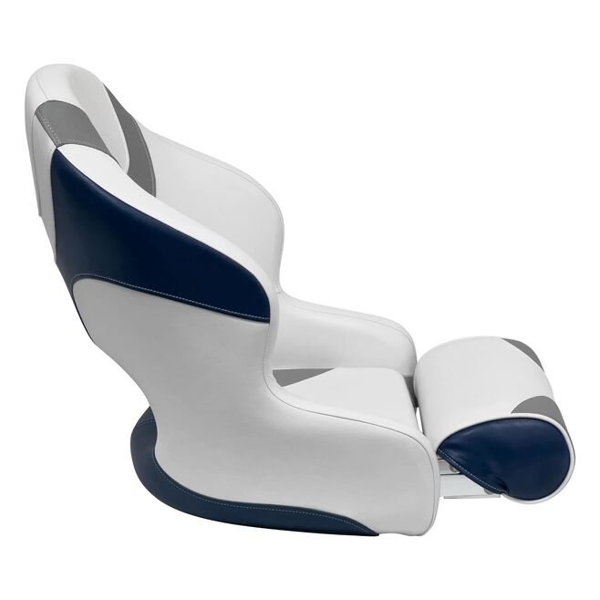 Wise Seats 3315-1773 Wise Baja Series Bucket Seat w/Bolster, Brite White / Grey / Round Midnight