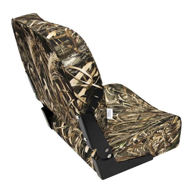 Wise 3312-733 Low Back Promotional Boat Seat, Real Tree Max 5 Camo, 16.25"D x 16"W x 18"H